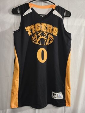 High Five Youth Basketball Jersey in Black & Gold